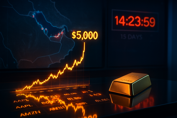 Trump’s 15-Day Iran Ultimatum Sends Shockwaves Through Markets as Gold Retests $5,000 Milestone