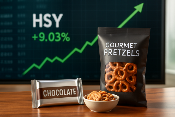 Sweet Recovery: Hershey Shares Surge 9% as Earnings Beat and Bullish Outlook Signal a Turnaround for the Snacking Giant
