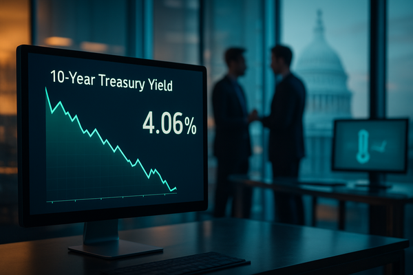 Bond Market Rallies as Cooling Inflation Data Sends 10-Year Yield Tipping Toward 4%