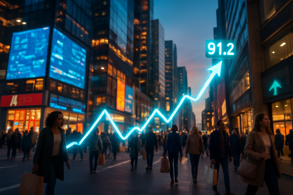 Resilience Amid Uncertainty: U.S. Consumer Confidence Surges to 91.2, Defying Economic Skepticism