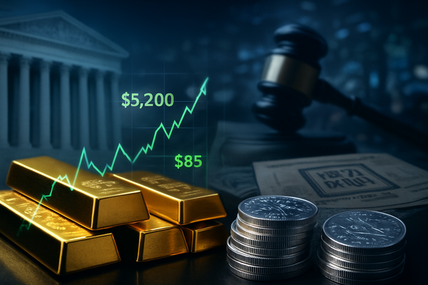 Policy Chaos Ignites Precious Metals: Gold Hits $5,200 and Silver Tops $85 Following Landmark Supreme Court Tariff Ruling