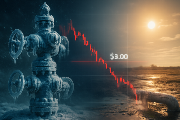 Natural Gas Prices Break Support as "Winter Storm Fern" Premium Evaporates