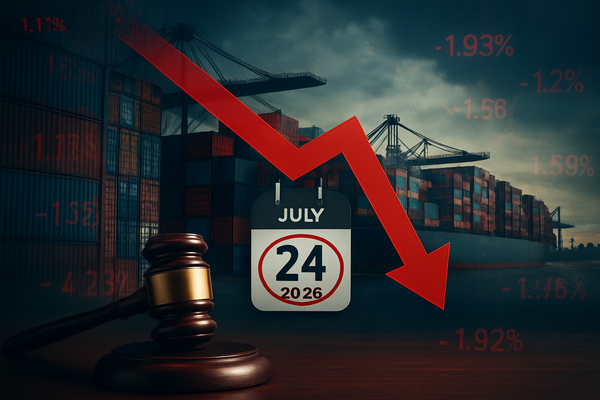Trump Pivots to Historic 'Section 122' Authority After SCOTUS Strikes Down Emergency Tariffs; Dow Falls 1.4%