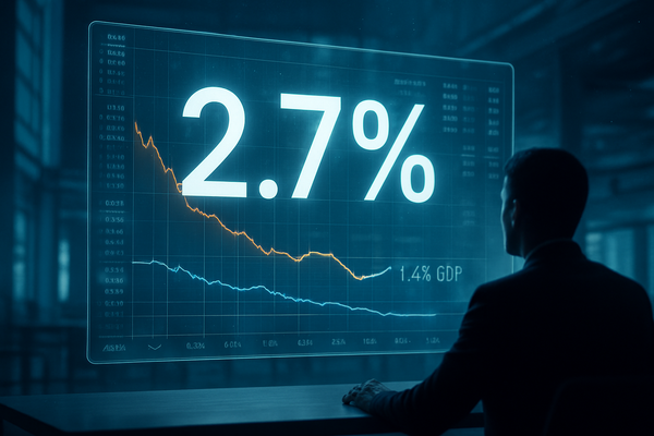 The 2.7% Inflation Trap: Wall Street Paralyzed as Fed Braces for 'Sticky' GDP Data