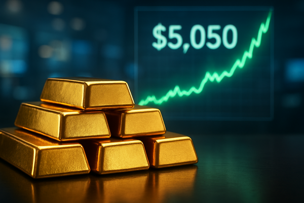 Gold Pierces $5,050 Milestone as Investors Pivot to Safety Ahead of Pivotal Economic Data