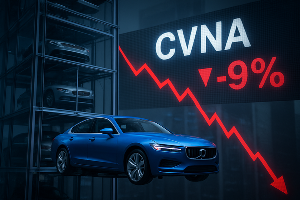 Carvana Shares Fall 9% Despite Record Profits as Margin Concerns Mount