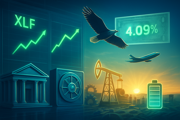 Financials and Energy Surge as 'No-Landing' Narrative Takes Hold of Wall Street