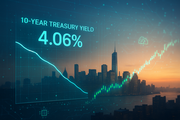 Treasury Yields Retreat to 4.06% as Cooling Inflation Sparks Tech-Led Rally