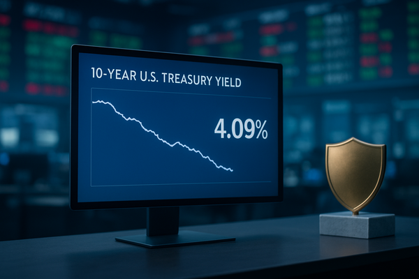 Flight to Safety: 10-Year Treasury Yields Drift to 4.09% as Inflation Cools and Geopolitical Tensions Rise