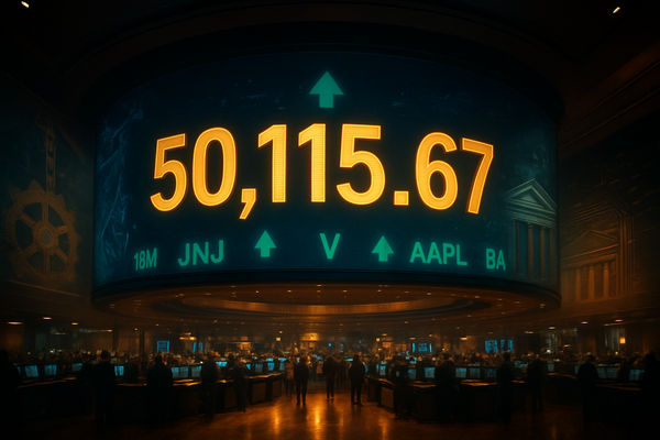 The Five-Digit Milestone: Dow Jones Pierces 50,000 as Market Breadth Fuels Historic Bull Run