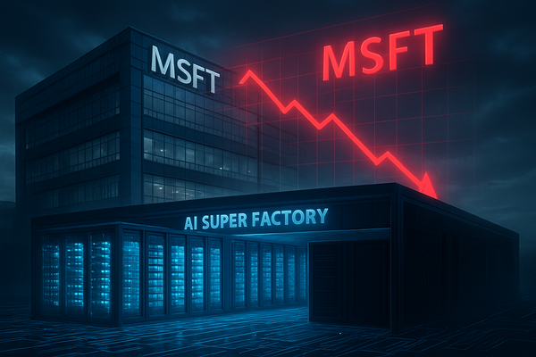 Microsoft Shares Tumble 10% as Azure Growth Hits AI Infrastructure Wall