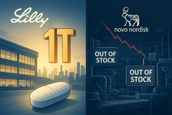 The Trillion-Dollar Divergence: Eli Lilly Hits Milestone While Novo Nordisk Faces 'Supply Chain Reset'