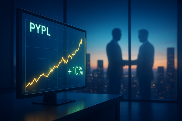 PayPal Shares Surge 10% as M&A Rumors Swirl Around Fallen Fintech Giant