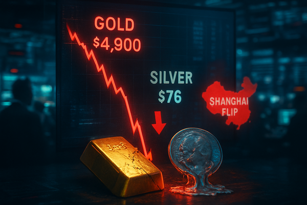 The 2026 Metals Flash Crash: Gold and Silver Shudder as the 'Shanghai Flip' Signals a Market Peak