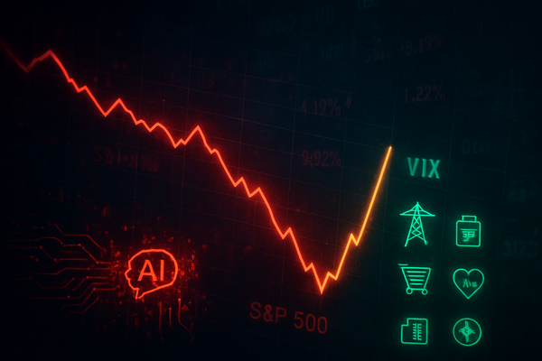 Volatility Returns to Wall Street: VIX Surges 18% as AI Fatigue Triggers Massive Three-Day Sector Rotation