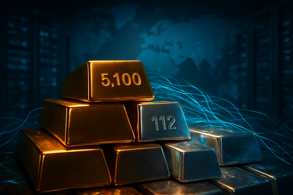 Gold Pierces $5,100 and Silver Shatters $112 as Geopolitical Tensions and AI Infrastructure Demand Spark "Great Revaluation"