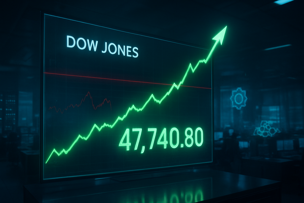 Dow Jones Stages Historic 1,125-Point Volatility Reversal to Reclaim 47,740 Threshold