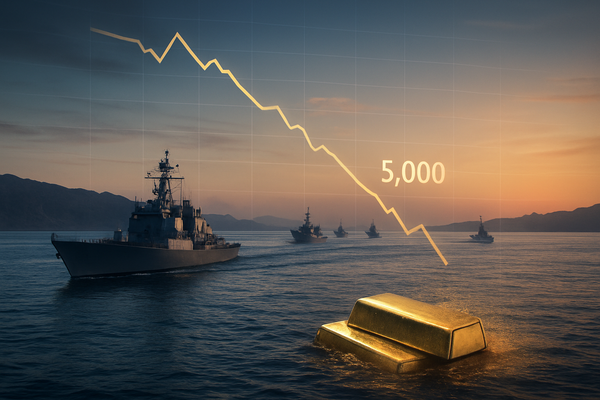 Gold’s Safe-Haven Status Shaken: XAU/USD Plunges 5% as Trump’s Hormuz Security Plan Cools Geopolitical Fears