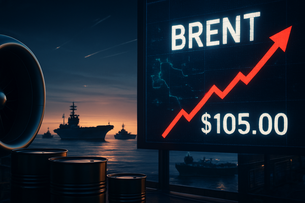Brent Crude Surges Past $105 as U.S.-Iran Conflict Enters Third Week