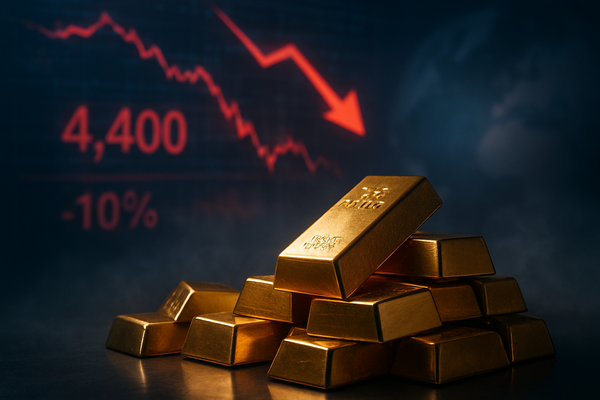 Gold's Worst Week in 43 Years: Prices Crash Below $4,400 as Safe-Haven Trade Dissolves
