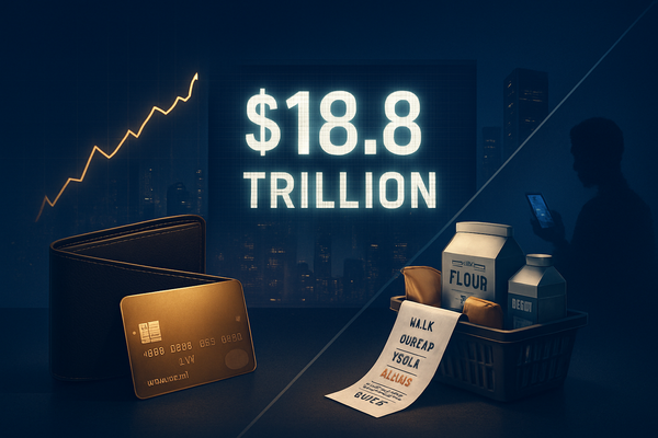 The Debt Ceiling at the Dinner Table: US Household Debt Hits $18.8 Trillion Amid 'Intentional Spending' Era