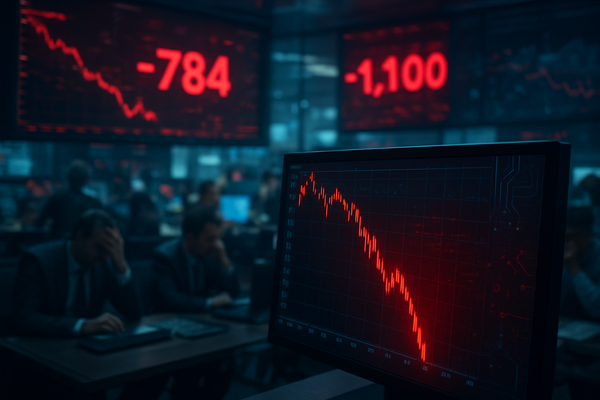 Dow Jones Plummets 784 Points: Market Reels from 1,100-Point Intraday Sell-Off