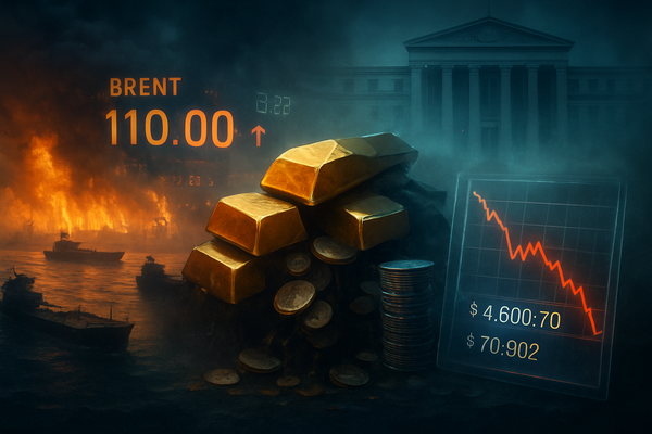 The "Hormuz Shock": Gold and Silver Plunge as Energy Crisis Ignites Hawkish Pivot