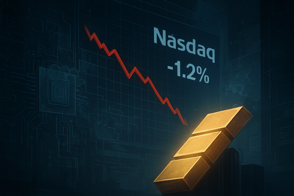 Nasdaq's Tech Slump: The tech-heavy index falls 1.2% as rising yields and hardware sector weakness weigh on growth