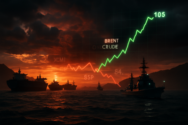 Energy Shock: Strait of Hormuz Closure Sends Brent to $105 as Geopolitical Conflict Roils Global Markets