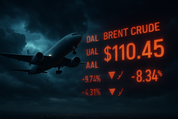 Turbulence on Wall Street: Airline Stocks Plunge as Oil Hits $100 Amid Geopolitical Crisis
