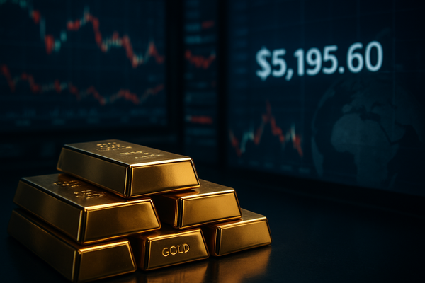 Gold Shatters Records, Surging to $5,195.60 Amid Middle East Conflict and Persistent Debt Fears