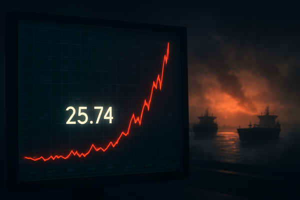 Cboe Volatility Index (VIX) Rises Above 25 as Investors Grapple with War-Driven Uncertainty