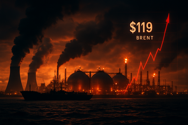 Energy Markets in Turmoil: Brent Hits $119 as Tensions Flaring in Middle East Threaten Qatar’s Ras Laffan