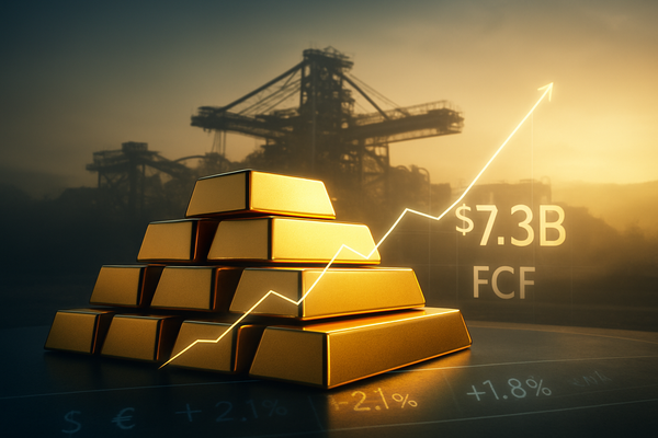 Newmont Reports Record $7.3 Billion Free Cash Flow as Gold Miners Rival Tech Margins