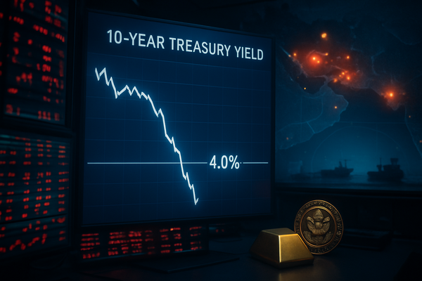 Global Turmoil Drives Flight to Safety: 10-Year Treasury Yields Breach 4% Floor Amid Middle East Crisis