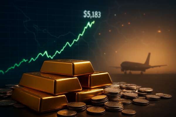 Gold Hits Record $5,183 as US-Israel Strikes on Iran Ignite Global Safe-Haven Frenzy