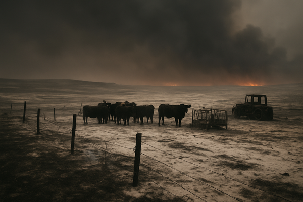 The Great Cattle Crunch: Historic Wildfires in Nebraska and Oklahoma Devastate US Livestock Market