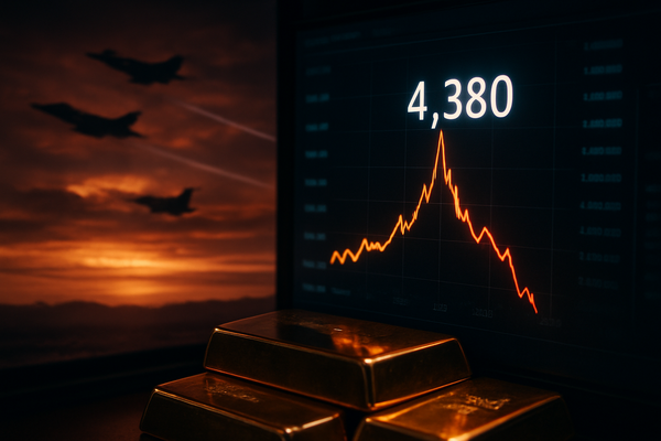 Gold’s Vertical Ascent: Middle East Chaos Drives Bullion to $4,380 Before Volatile Retreat