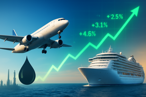 Fueling the Skies and Seas: Travel Stocks Surge as Oil Prices Retreat from Geopolitical Peaks