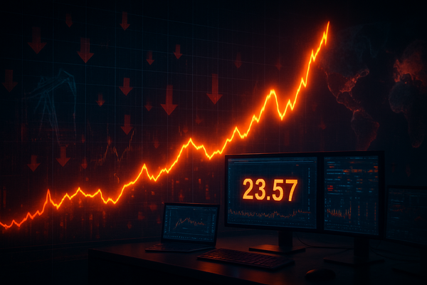 Fear Returns to Wall Street: VIX Soars to 23.57 as 'Risk-Off' Sentiment Rattles Investors