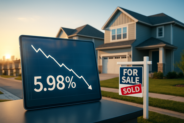 US Mortgage Rates Hit 3.5-Year Low: Average 30-Year Fixed Drops to 5.98%