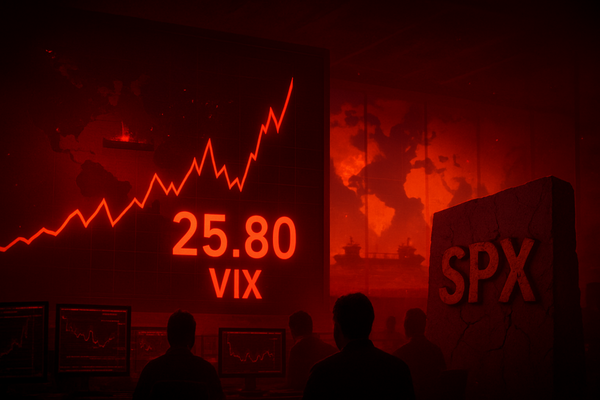 Fear Grips Wall Street: VIX Surges to 25 as Middle East Tensions and Technical Breakdown Rattles Markets