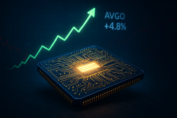Broadcom (AVGO) Surges 4.8% as AI Earnings Beat Expectations in Volatile Market