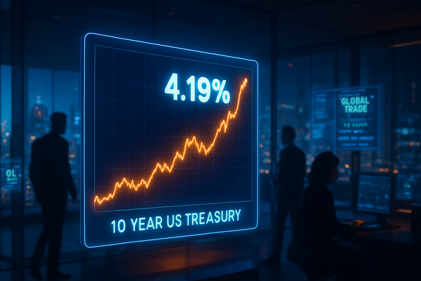 10-Year US Treasury Yield Climbs to 4.19% as Inflation Fears and Geopolitical Tensions Resurface