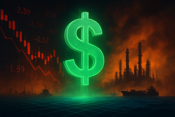 Flight to the Greenback: U.S. Dollar Surges 1% as Middle East Conflict and Inflationary Spikes Shutter Global Risk Appetite