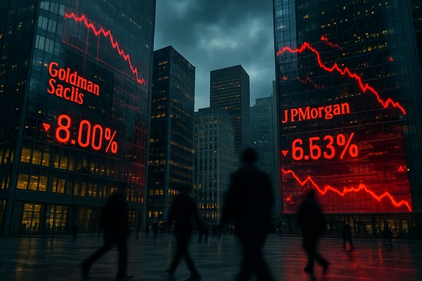 Wall Street Shudder: Goldman Sachs Leads Dow Plunge as Financial Sector Technicals Falter