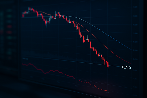 S&P 500 Cracks 6,740: Technical 'Trapdoor' Opens as 50 and 100-Day Averages Fail