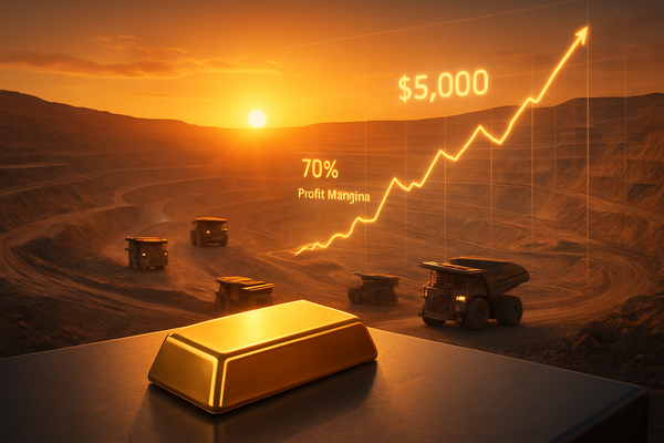 The Golden Age: Newmont Corp Surges as Gold Hits $5,000 and Margins Top 70%