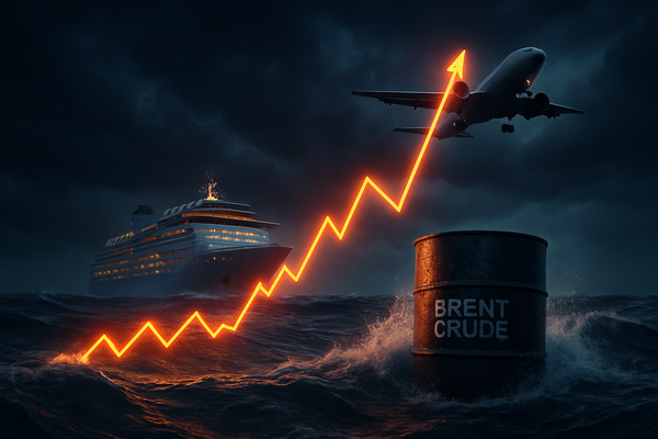 Crude Awakening: Brent Spike Sends Travel Stocks Into a Tailspin as Margin Fears Mount