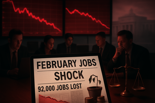 The Great Stagnation Returns? February Jobs Report Shocks Markets with Unexpected Contraction